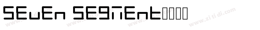 Seven Segment字体转换
